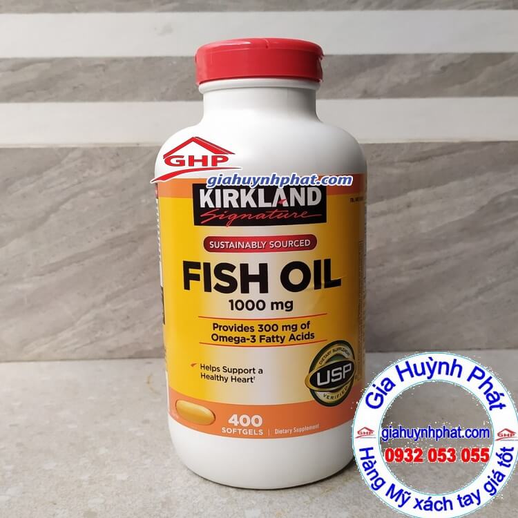 Dầu cá Kirkland fish oil hàng Mỹ xách tay tungmyphamxachtay.online