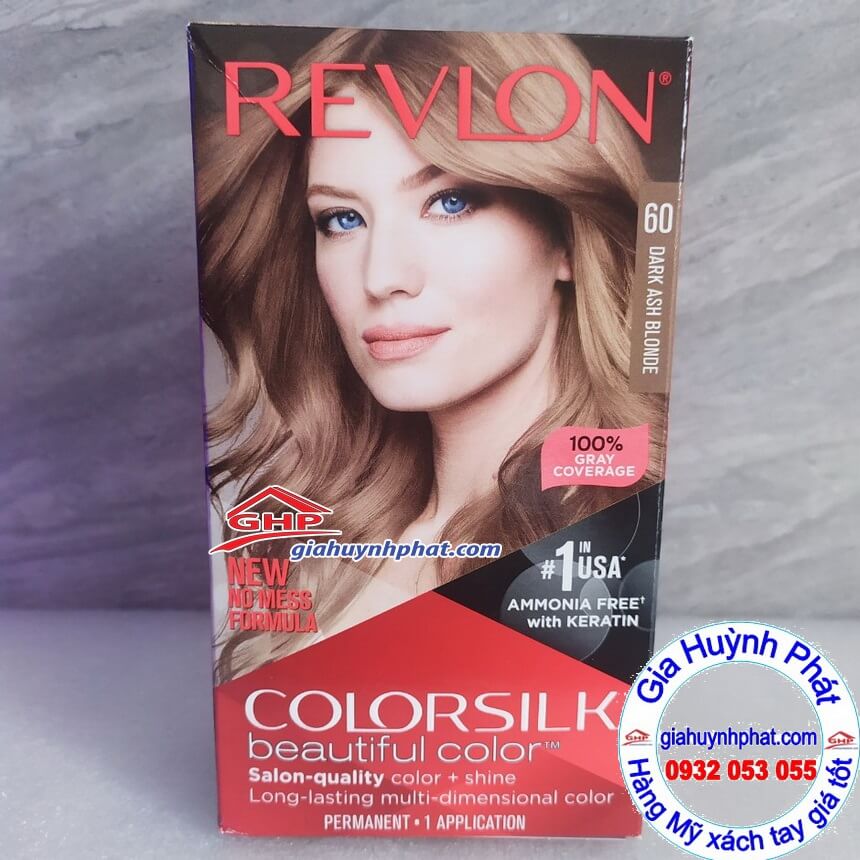 Thuốc nhuộm tóc Revlon #60 tungmyphamxachtay.online