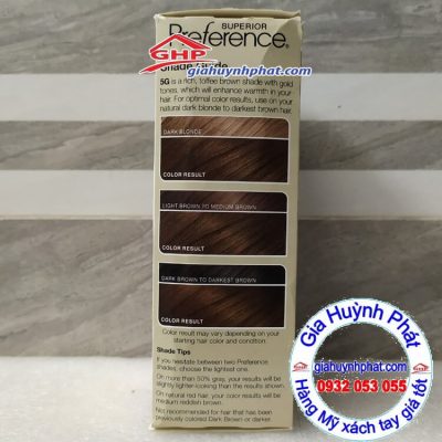 Thuốc nhuộm tóc Loreal 5g hàng Mỹ xách tay tungmyphamxachtay.online